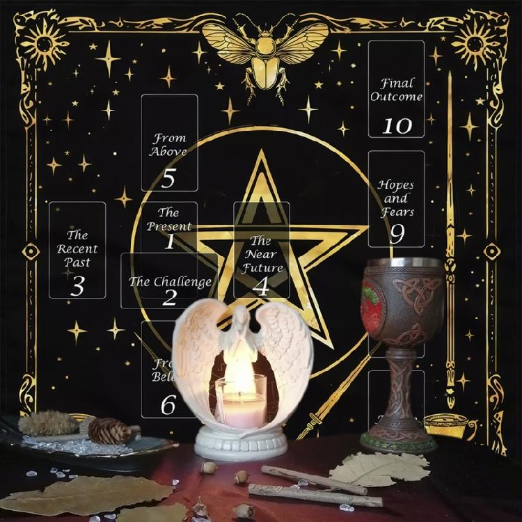 Reading Card Astrologys Tablecloth Altars Cloth Square Divinations Cards Table Cloth Witchcrafts Deck Cloth Enduring
