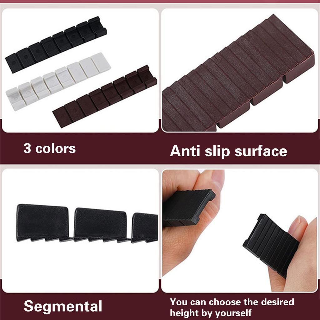10Pieces Multipurpose Furniture Levelers Plastic Shims for Home and Restaurant Use Stackabled and Flexible Designs