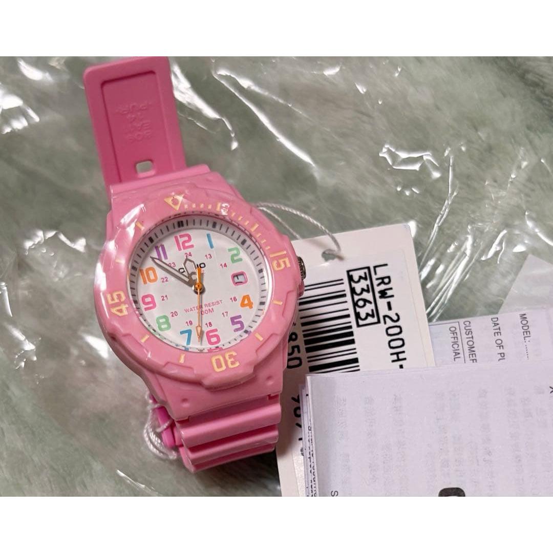 Used CASIO Quartz Watch Pink Multicolor Cheap Casio Casio Watch