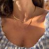 Double Layer Snake Chain Necklace For Women Trendy Choker Party Jewelry