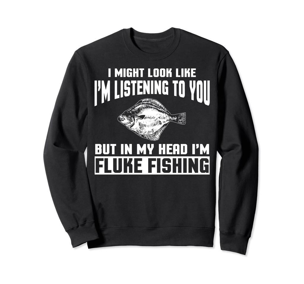 Fluke Fishing Apparel - Awesome Funny Angler Design. Sweatshirt