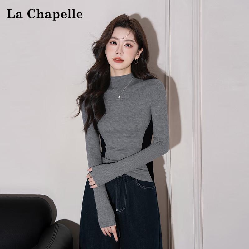 La Chapelle Women s Slim Fit Mock Neck Knit Top XL