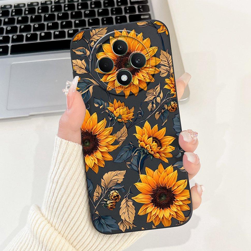Handyhülle Für OPPO Reno 12 F 5G Hülle Silikon Weiche Abdeckung Floral Bemalt Für OPPO Reno 12 13 F 12F 13F Reno12F Reno13F Hüllen