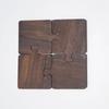 4 Stück/Set Walnuss Puzzle Tassenuntersetzer Rutschfest Hitzebeständig Holz Tee Kaffee Untersetzer Zuhause Tischsets Dekorationen Barwerkzeuge