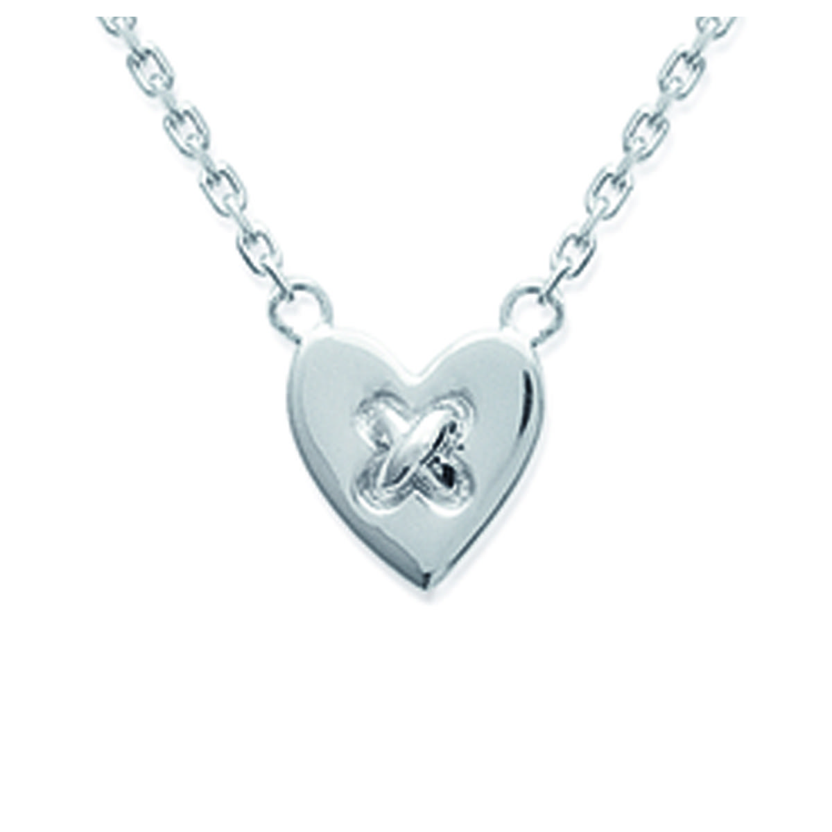 

Les Trésors De Lily [I9807] - Collier Argent Love argenté (rhodié) - 10x10 mm