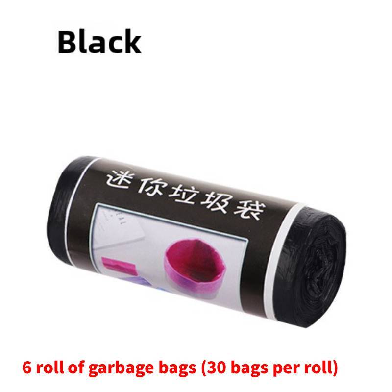 Small Trash Bag Set For Home And Car With Thick Pe Material And Flat Opening Design