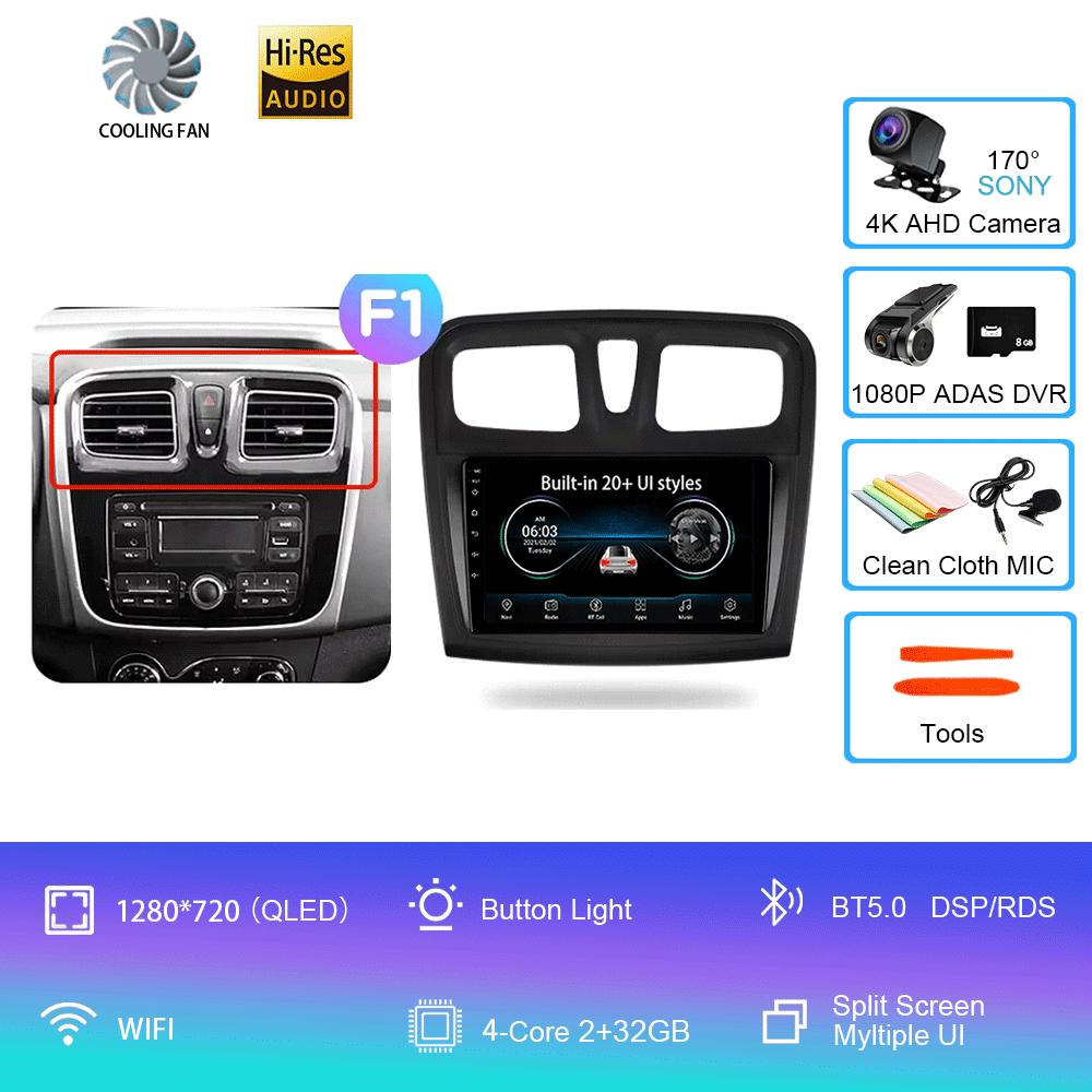 Android 14 Car Radio For Renault Logan 2 2012 - 2022 Sandero 2 2013 - 2022 Multimedia Video Player Navigation stereo GPS No 2din