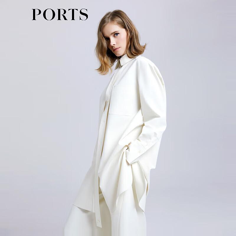 PORTS Women s Ivory Mid-length Shirt XS