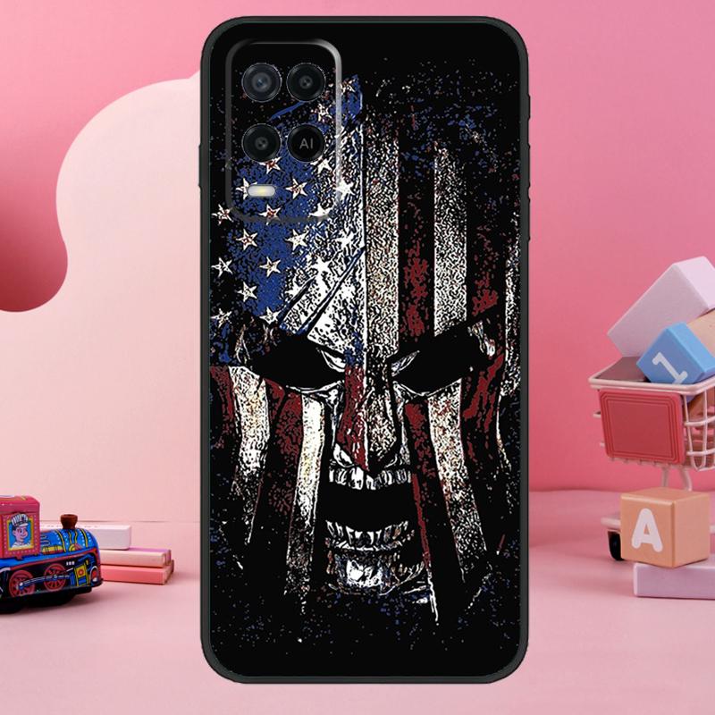 Spartan Warrior Soldier Case For Oppo A78 A38 A18 A98 A58 A60 A80 A40 A96 A76 A16 A94 A74 A54 A15 A17 A57 A77 A5 Pro