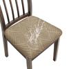 1-6Pcs Stretch Leaf Pattern Chair Seat Covers Splash Proof Removable Cushion Protectors