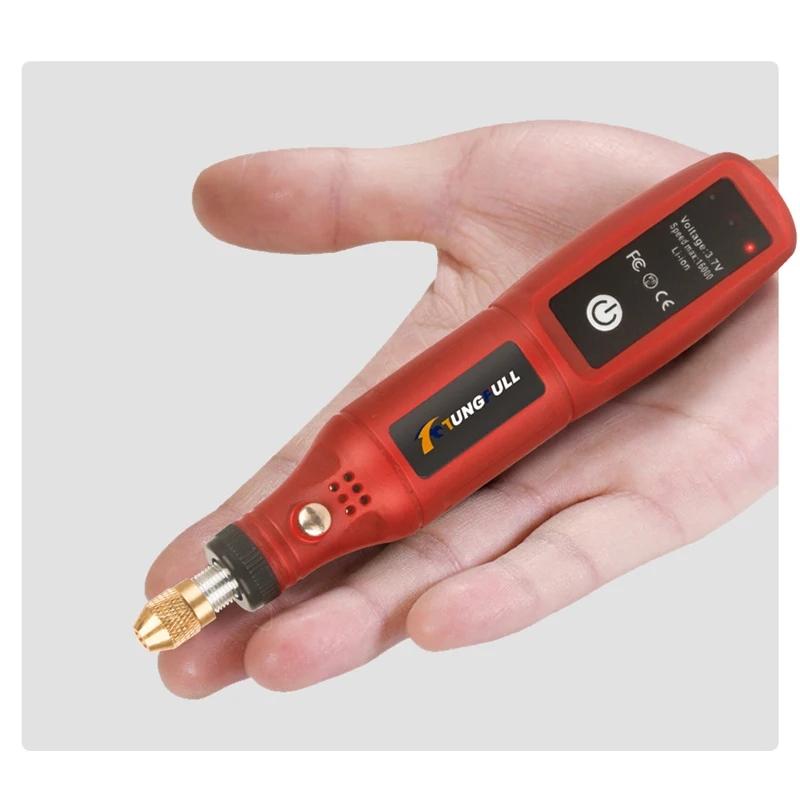 Wireless Mini Electric Drill USB Cordless Mini Drill Rotary Tool Woodworking Engraving Pen Dremel Tools for Jewelry Metal Glass
