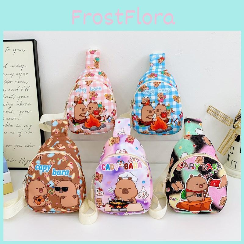 Capybara Printed Cartoon Children Shoulder Bags Fashion Outdoor Crossbody Bag