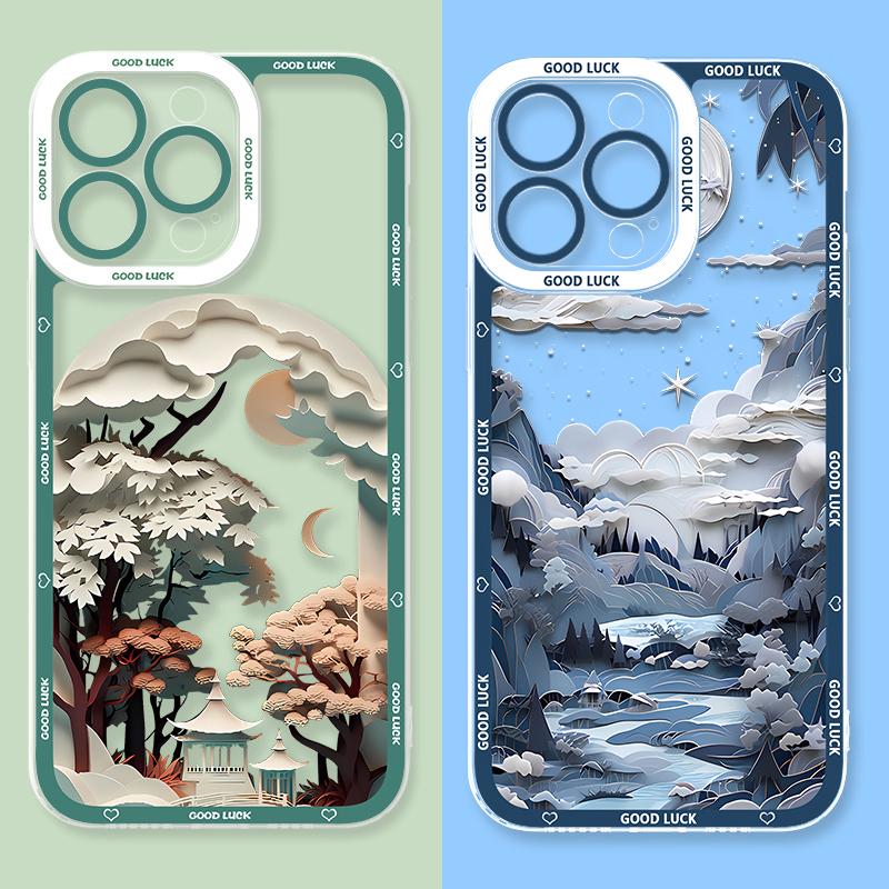 Landscape Phone Case For Xiaomi POCO X6 X7 X5 Pro X3 NFC F3 F5 F6 F7 Ultra M5S C65 M7 M6 Pro 4G 5G 14T 13T 12T 11T 14 11 Lite 5G