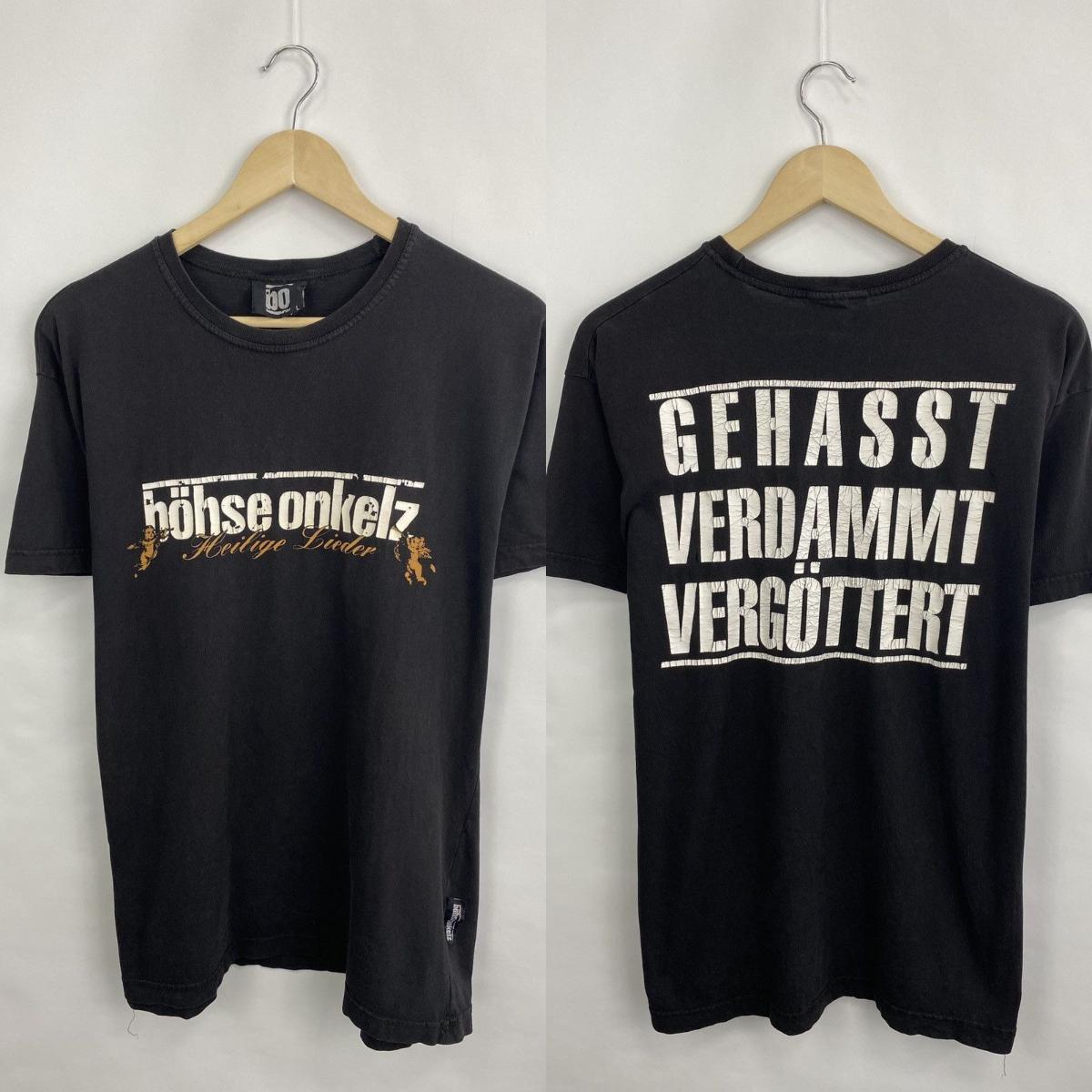 

Band Tees × Vintage Böhse Onkelz Vintage 90s Rock Band Tee Tour T-Shirt Size Onkelz Global Tour T-shirt Street Hip Hop Oversized Y2k Casual Clothing XXXL золотий