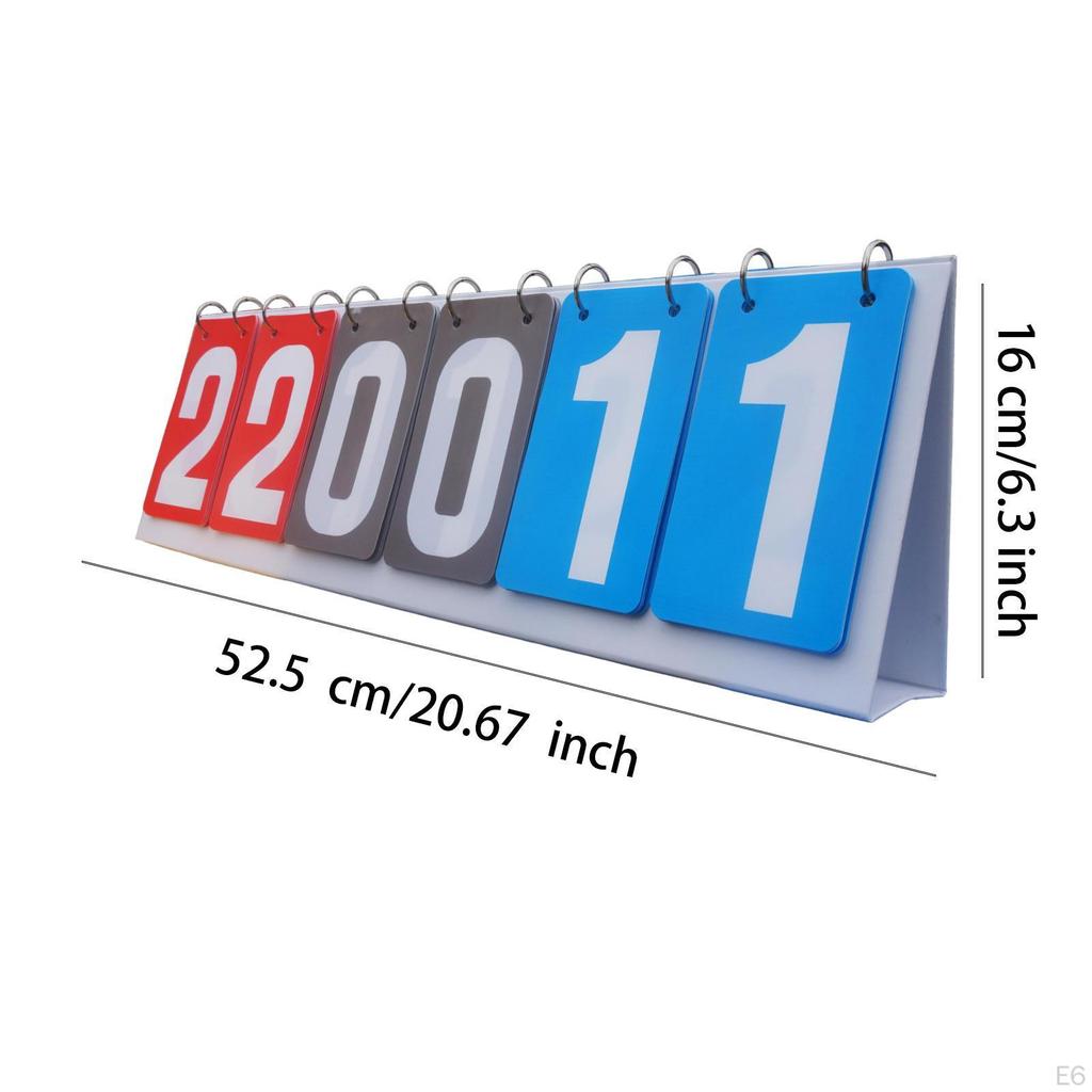 Wettkampf-Punktezähler Klappkarten für Tennis Badminton Fußball