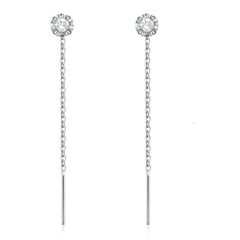 Shiny Diamond Earline women's earrings temperament high-end long earrings for women