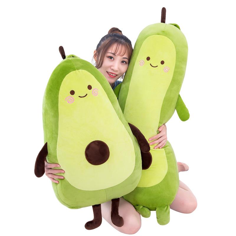 Avocado Long Throw Pillow Plush Toy Large Doll Sleeping Leg Rag Doll Coaxing Baby Soft Cute