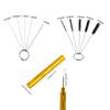 11/24pcs Airbrush Cleaning Brush Auto Spray Gun Nozzle Cleaning Equipment Repair Tools Scraper Spray Needle & Brush Hand Tool