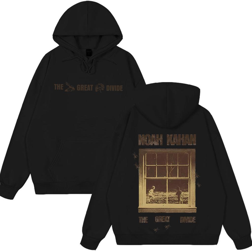 Noah Kahan The Great Divide Tour Grafik Hoodie Herren Damen Mode Pullover Locker Lässig Hip-Hop Hohe Qualität Sweatshirts