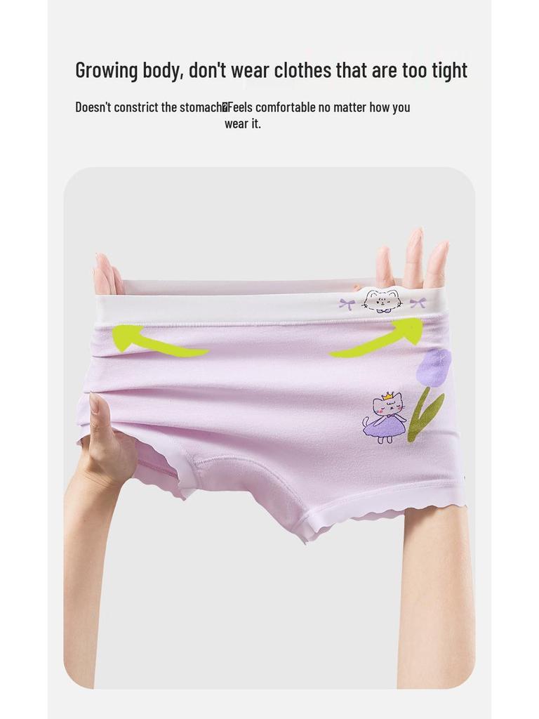 Reine Baumwoll-Boxershorts für Mädchen - Kein Hochrutschen, Ideal für Kinder und Teenager