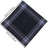 Men's Classic Light Plaid Stripe Polyester Handkerchief Series