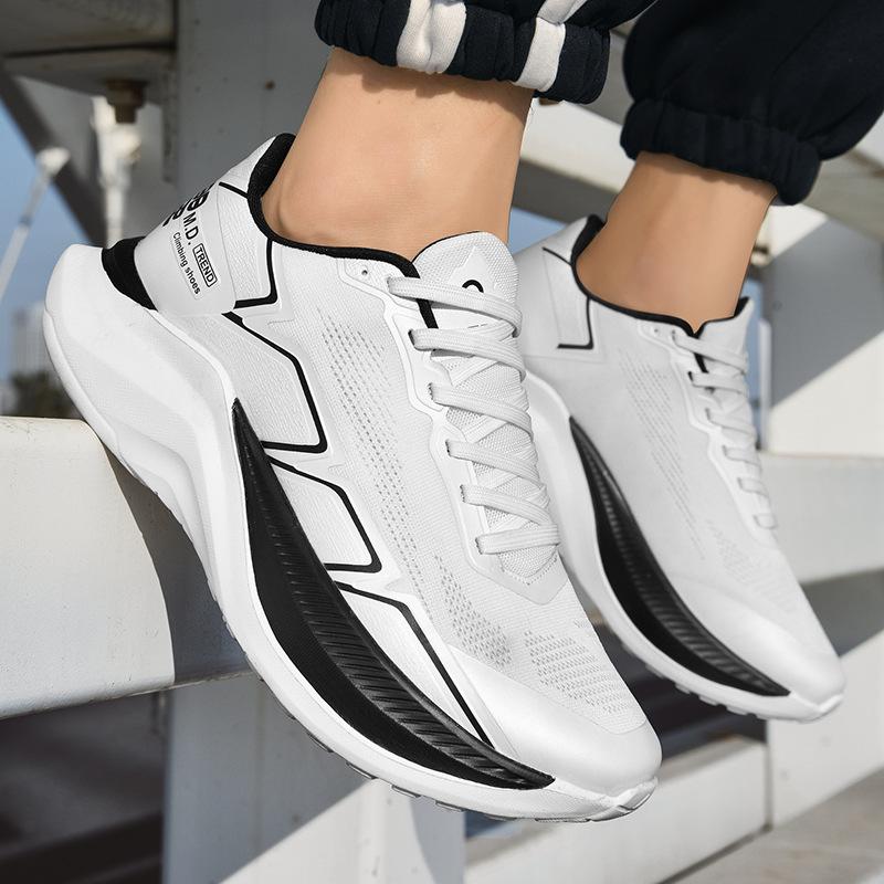 Men's breathable mesh sneakers men's ultra-light running shoes men's shock-absorbing soft-soled platform casual shoes trendy shoes