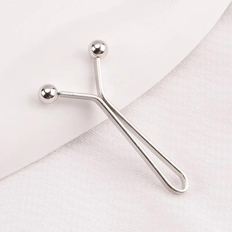 Adjustable Snap-On U-Shape Fastener Rings – No-Sew Denim Button Clips for Detachable Pants/Clothing (Invisible Design) 4pcs