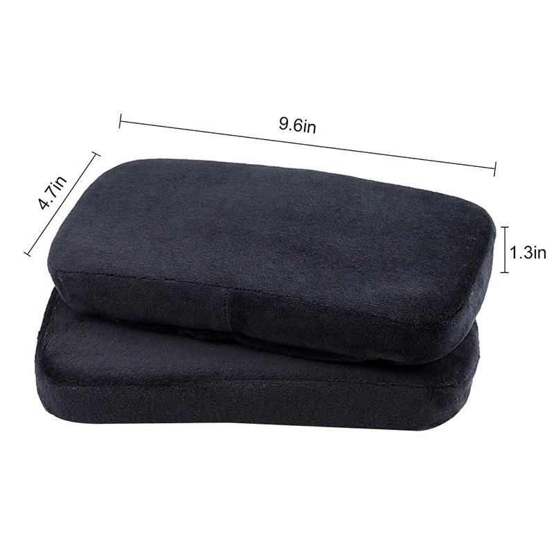 Colors Velvet Sponge Armrest Slipcover 1/2PCS Kit, Ideal for Office Chairs, Supports Elbows and Forearms