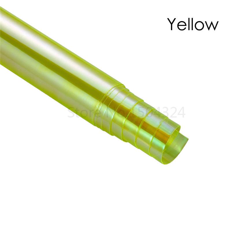 30cm*150cm Car Headlight Fog Light Taillight Tint Reflective Chameleon Vinyl Films Auto Lamp Light Sticker Car Decor Accessories