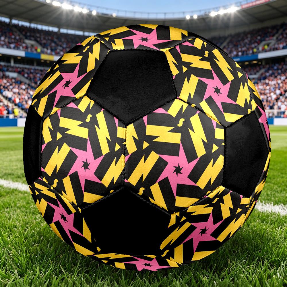 1pc Abstract Geometric Durable Soccer Ball/Football, Size 5, Perfect for Training, Entertainment And Competition,Gift yy26060687