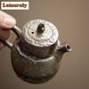 Old Rock Clay Clear Water Teapot Traditional Tea Infuser Pot Tea Making Kettle With Ball Hole Tea Ceremony Collection Supplies
