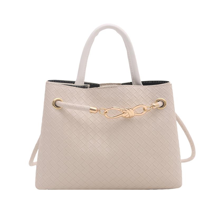 Fashion Casual Woven Texture Bag Women's Niche Simple Texture Handbag Shoulder Bag Crossbody Popular Women's Bag