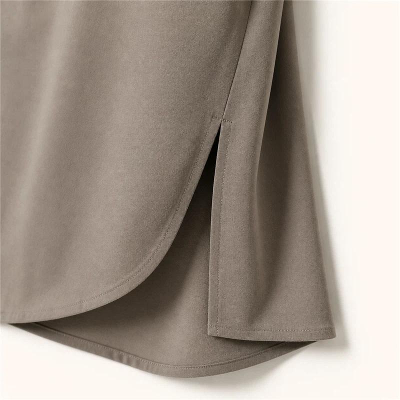 Design Style Splicing Autumn New Loose and Slim Mid-length Sweatshirt for Women with High-end Feel