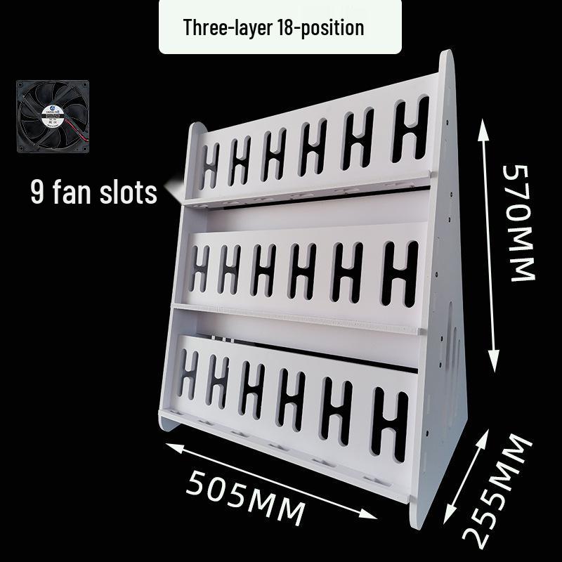 Stüdyo Çok Açılı Şarj Standı: Dikey Çoklu Telefon Tutucu ve Çok Katlı Raf