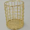 Metal Desk Organizer Pen Holder Storage Basket Office School Makeup Brushes Nordic Style Iron Wire Mesh Container