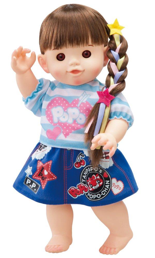 

takes a bath super long hair with braided ribbon Popo-chan too,