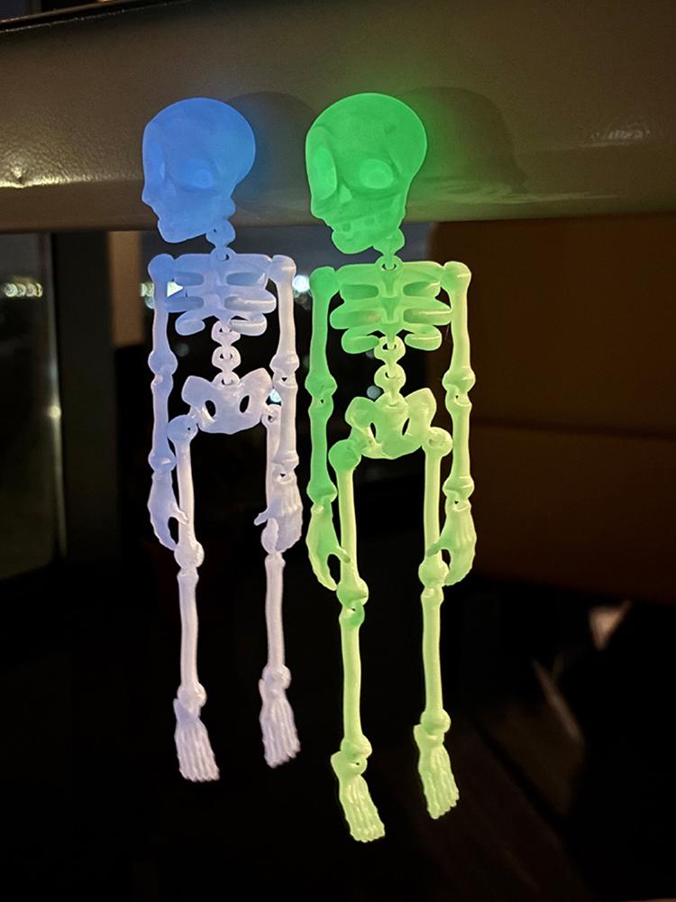 Poseable Skeleton Fridge Magnet 3D Printed Skeleton Fridge Magnets Skull Fridge Magnets for Kitchen Office and Locker Decor
