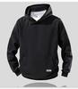 [Four fold buckle] Pinch fold design hooded sweatshirt for men in spring and autumn