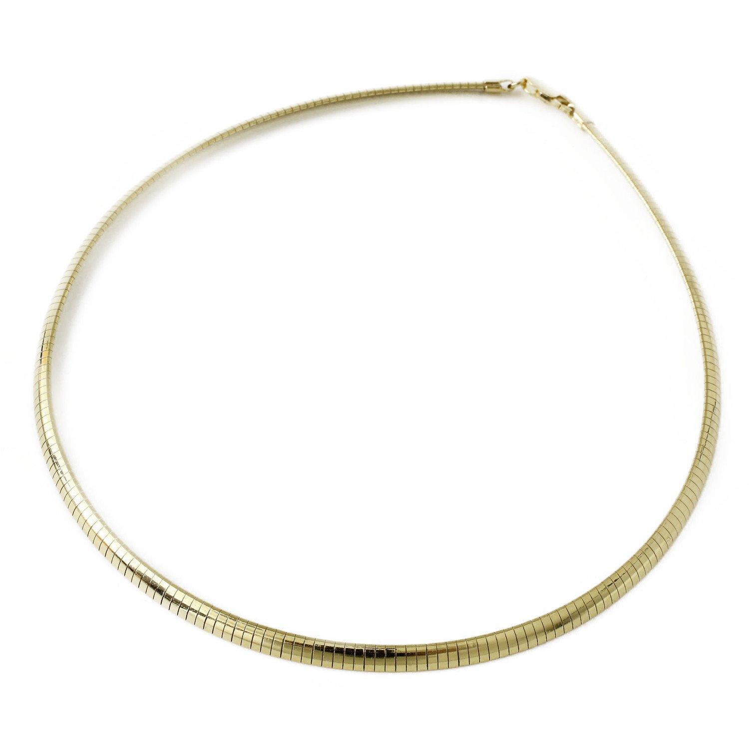 

Серебряное ожерелье Omega с золотой отделкой, сделано в Италии, SV925, тип крючка