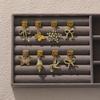 Gold Color Butterfly Bow Knot Star Swallow  Pendant Charm Links Fit 9mm Stainless Steel Bracelet DIY Making Men Women Gift