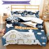 3pcs Custom Name Christmas Bedding Set Duvet Cover Closure Includes 1 Duvet Cover & 2 Pillowcases, Soft and Comfortable for All Seasons.