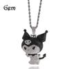 Copper Zircon Little Devil Cartoon Pendant Personality Kuromi Kuromi Necklace Design Sense Jewelry