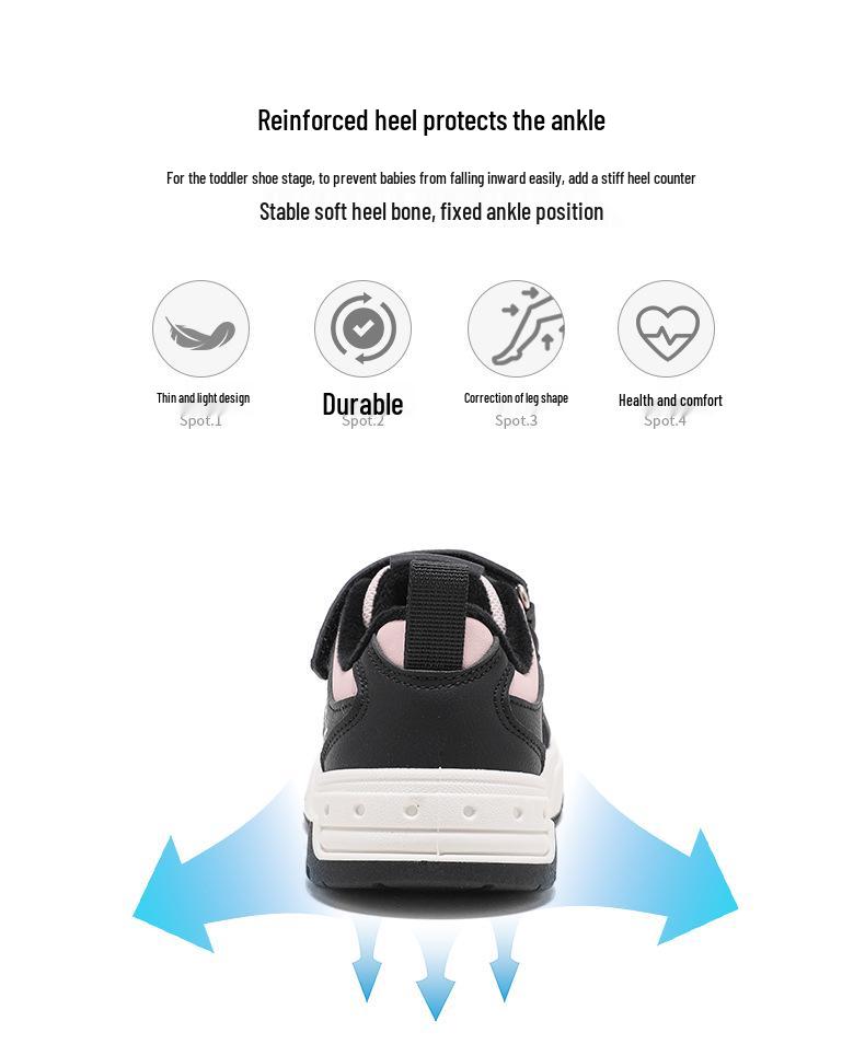 ABCKIDS 2025 Winter Velvet-Lined Velcro Sneakers for Boys & Girls