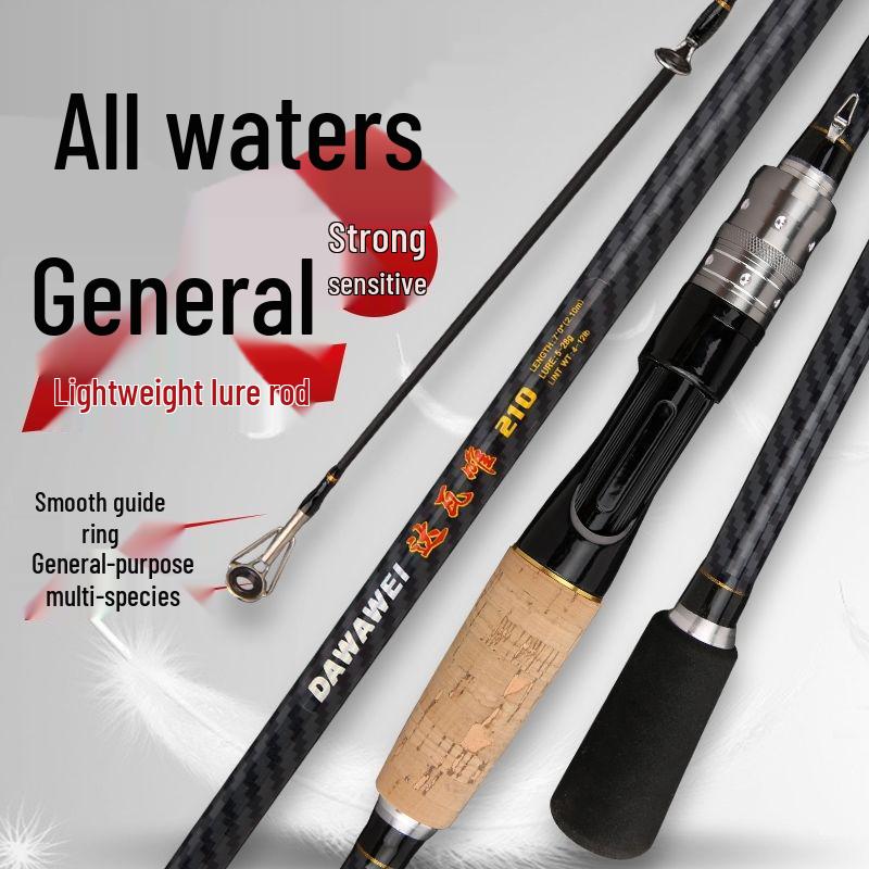 Telescopic ML Action Lure Fishing Rod - Medium-Fast, Long Cast, All-Purpose