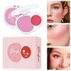 Double Mix Blush Clay Soft and Delicate Contouring Mashed Potatoes 2 Color Face Brightening Mousse Blush Paste Tray