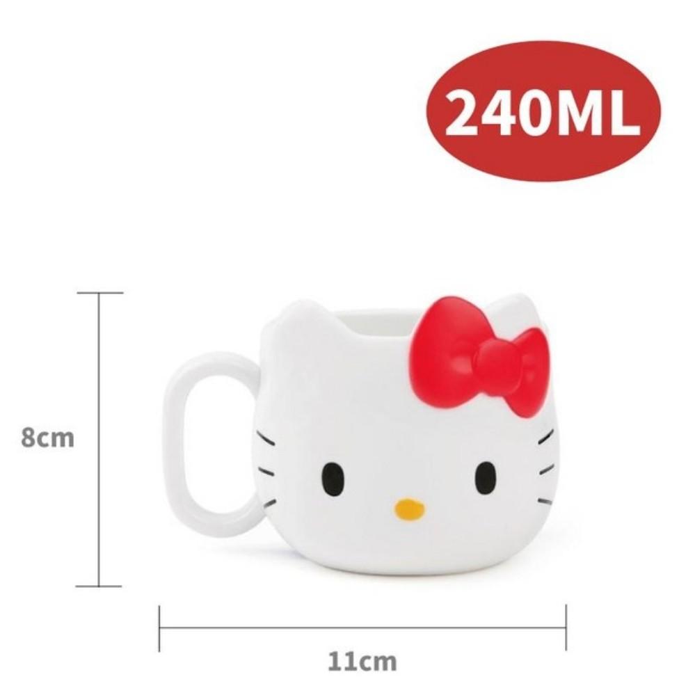 [Hello Kitty] Retro Glass Cup 3P Set / Lilfant Hello Kitty Curly Dishwasher-Safe Stainless Steel Cup