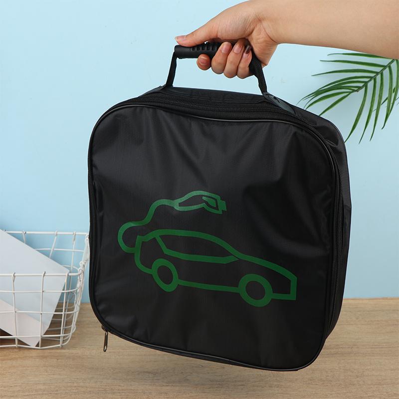 Electric Car Battery Jumper Cable Storage Bag Waterproof Ev Car Rechargeable Gun Storage Organizer For Charging Cables Cords
