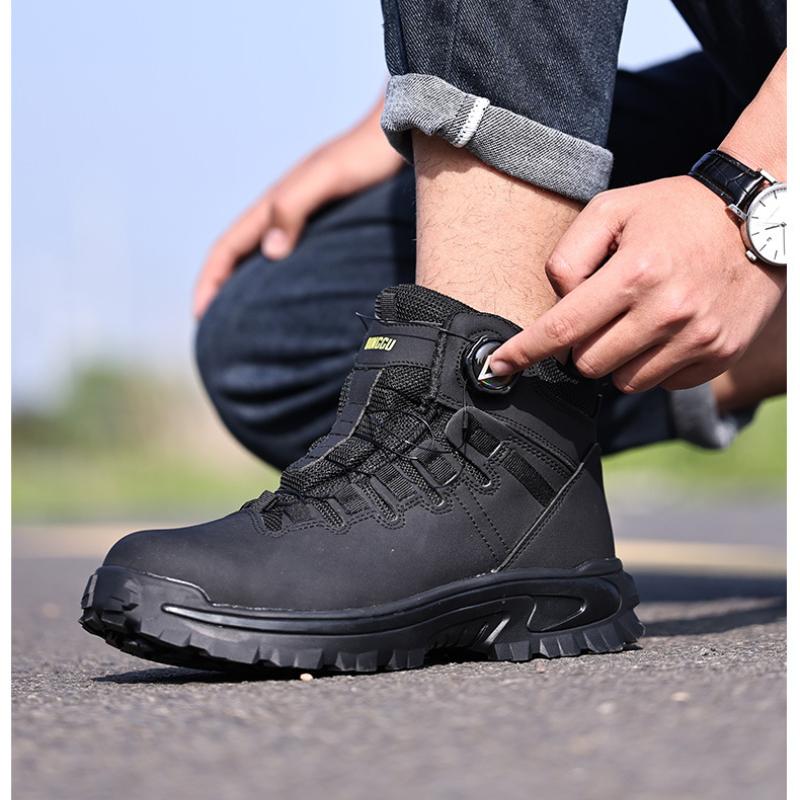 Safety Anti-collision Anti-puncture Not Tired Feet Lightweight Wear-resistant Grip Non-slip Men's Construction Site Work Labor Protection Shoes
