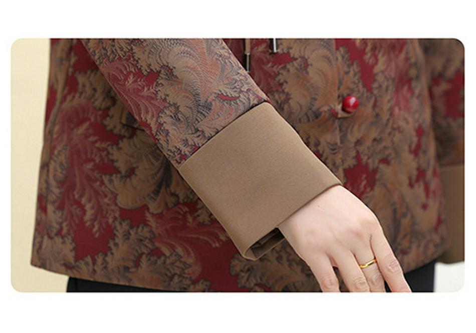 Spring & Autumn Chinese-Style Jacket for Grandma - Plus Size & Stylish Elderly Women's Clothing