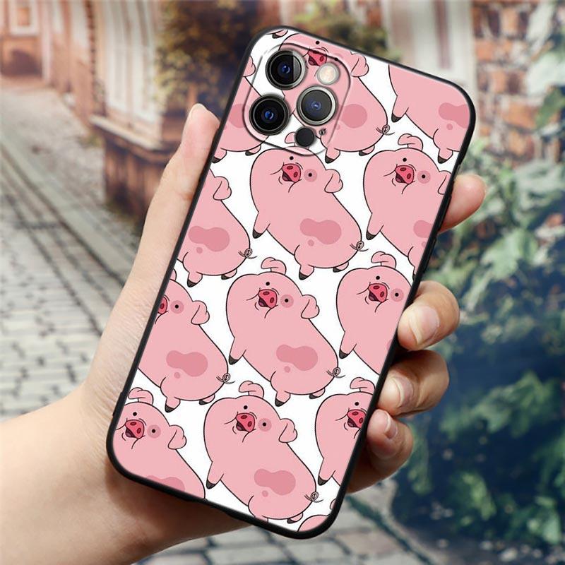 Cute Funny Gravity Falls Waddles Cartoon Phone Case For Apple iPhone 14 13 12 11 Pro Max 8 7 SE 2020 2022 XR XS Mini Plus Cover
